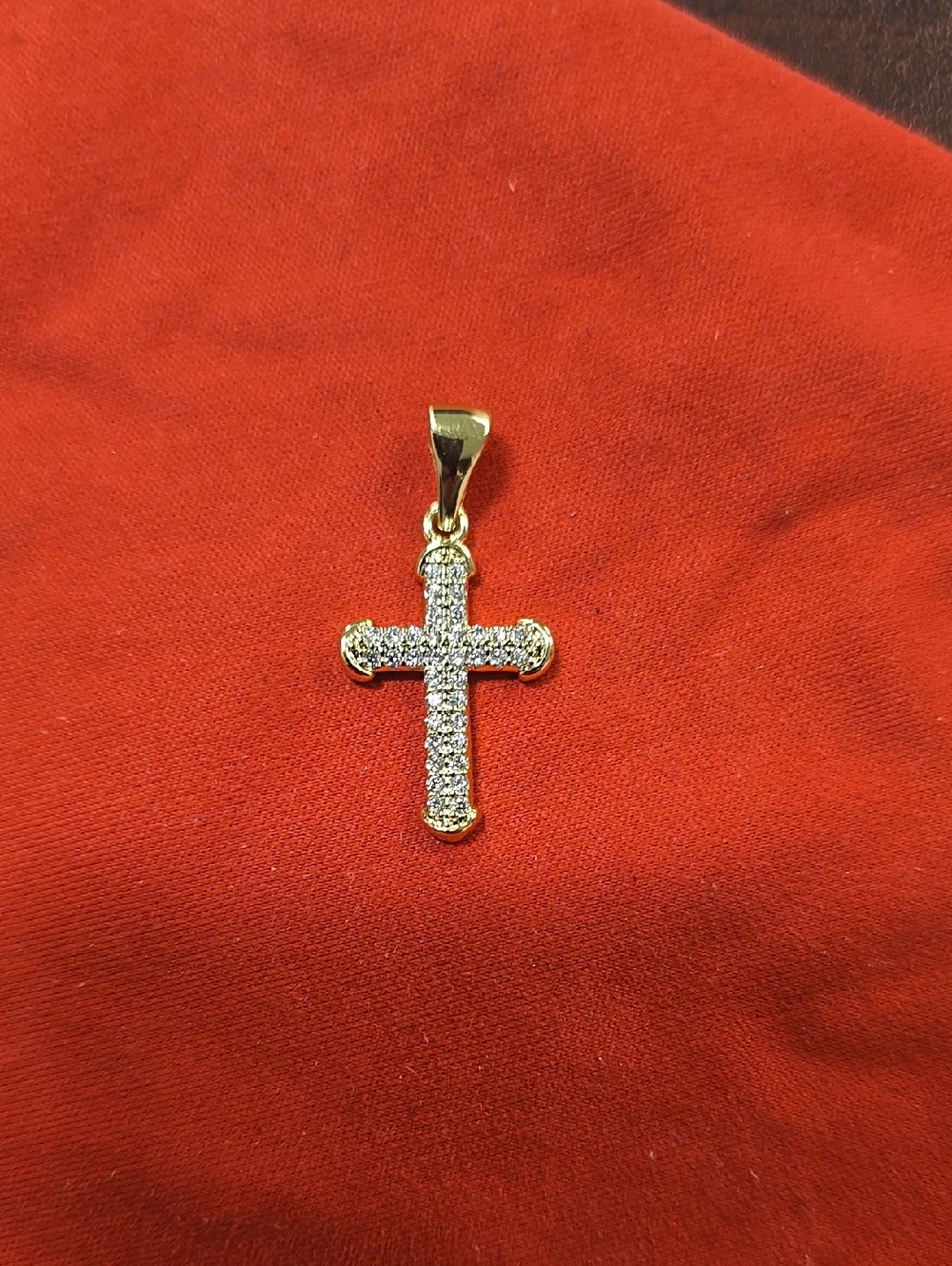 14k gold cross pendant to Add To Any Necklace Very Elegant.